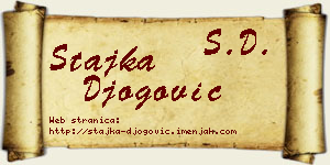 Stajka Đogović vizit kartica